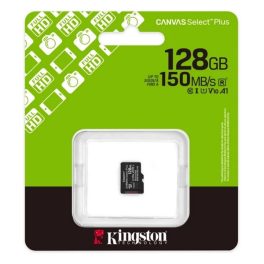   KINGSTON memóriakártya 128GB (microSDXC Canvas Select Plus Gen3 - Class 10, UHS-1, U1, V10, A1) - adapter nélkül