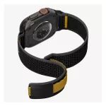 SPIGEN ATHLEX pótszíj (egyedi méret, nagy, nylon, tépőzáras, légáteresztő, SPORT) FEKETE