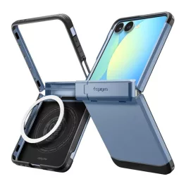  SPIGEN TOUGH ARMOR MAG műanyag telefonvédő (ütésállóság, kitámasztó, MagSafe) VILÁGOSKÉK