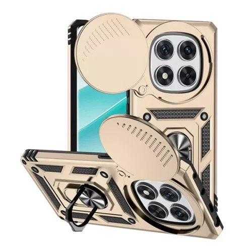Defender szilikon telefonvédő (ütésállóság, tartógyűrű, kameravédő) ARANY