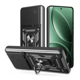   Defender szilikon telefonvédő (ütésállóság, tartógyűrű, kameravédő) FEKETE