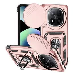   Defender szilikon telefonvédő (ütésállóság, tartógyűrű, kameravédő) ROZÉARANY