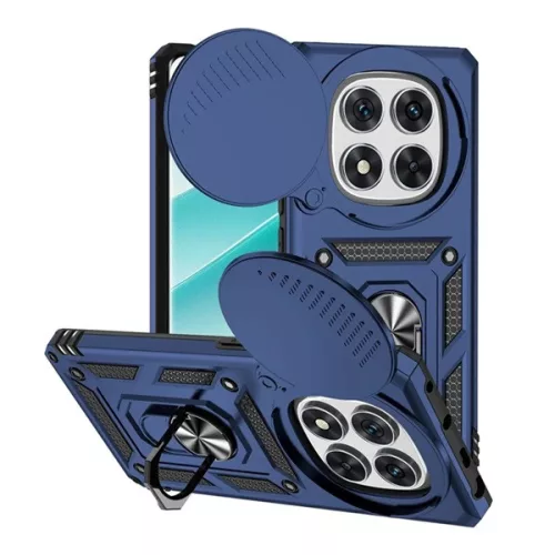 Defender szilikon telefonvédő (ütésállóság, tartógyűrű, kameravédő) SÖTÉTKÉK