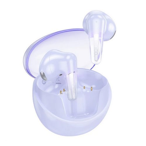 HOCO EW202 bluetooth fülhallgató SZTEREO (v5.4, TWS, mikrofon + töltőtok) LILA