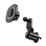 HOCO HW30 autós tartó (szellőzőre, mágneses, 360°, wireless, gyorstöltő, 15W) FEKETE