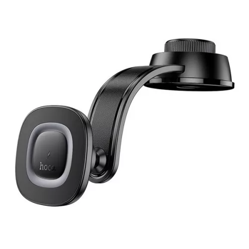 HOCO HW31 autós tartó (műszerfalra, mágneses, 360°, wireless, gyorstöltő, 15W) FEKETE