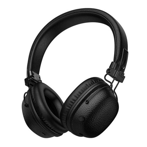 HOCO W64 bluetooth fejhallgató SZTEREO (v5.3, 3.5mm jack aljzat, összecsukható) FEKETE