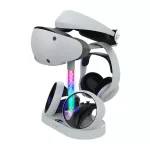 IPEGA függőleges töltőállvány (szemüveg, fejhallgató, LED fény, PS VR2 kompatibilis) FEHÉR