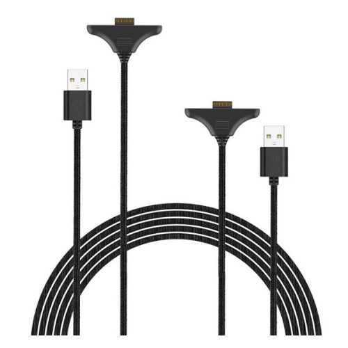 IPEGA töltőkábel 2db (USB - Joy-Con kontroller, 300cm) FEKETE Nintendo Switch 2