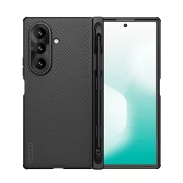   NILLKIN SUPER FROSTED FOLD műanyag telefonvédő (gumírozott, érdes felület, asztali tartó, ceruza tartó) FEKETE