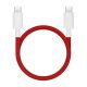 ONEPLUS SUPERVOOC adatkábel (Type-C - Type-C, 100W, gyorstöltő, 120cm) PIROS