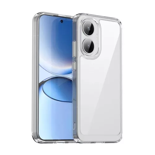 Szilikon telefonvédő (ütésállóság, átlátszó hátlap) ÁTLÁTSZÓ