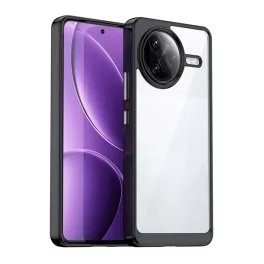   Szilikon telefonvédő (ütésállóság, átlátszó hátlap) FEKETE