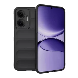   Szilikon telefonvédő (ütésállóság, kameravédő, 3D) FEKETE