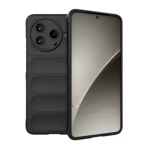 Szilikon telefonvédő (ütésállóság, kameravédő, 3D) FEKETE