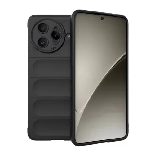 Szilikon telefonvédő (ütésállóság, kameravédő, 3D) FEKETE