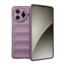   Szilikon telefonvédő (ütésállóság, kameravédő, 3D) LILA