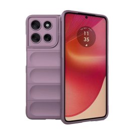 Szilikon telefonvédő (ütésállóság, kameravédő, 3D) LILA   Szilikon telefonvédő (ütésállóság, kameravédő, 3D) LILA