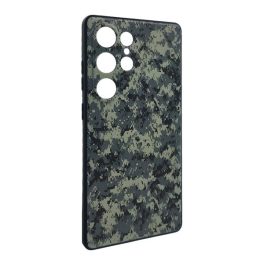   Szilikon telefonvédő (ütésállóság, kameravédő, terep minta) SÖTÉTZÖLD