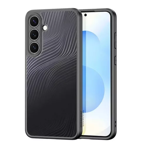 DUX DUCIS AIMO szilikon telefonvédő (ütésállóság, kameravédő, matt, hullám) FEKETE