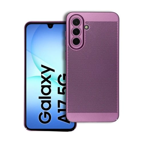 Műanyag telefonvédő (légáteresztő, lyukacsos, kameravédő) LILA