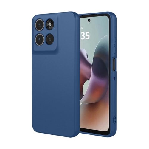 Szilikon telefonvédő (matt) SÖTÉTKÉK