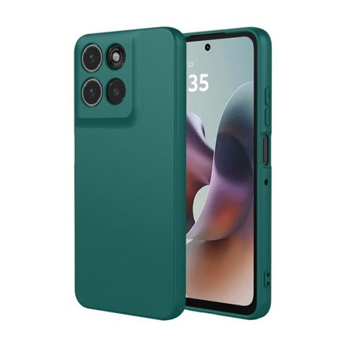 Szilikon telefonvédő (matt) SÖTÉTZÖLD