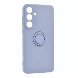   Szilikon telefonvédő (tartógyűrű, mikrofiber plüss belső, mágneses, kameravédő) LILA
