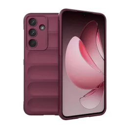   Szilikon telefonvédő (ütésállóság, kameravédő, 3D) BORDÓ