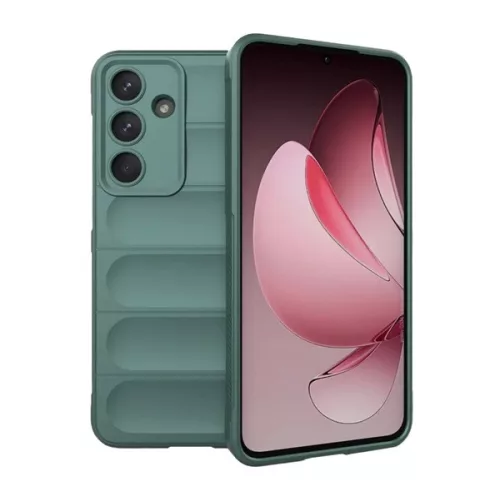 Szilikon telefonvédő (ütésállóság, kameravédő, 3D) SÖTÉTZÖLD