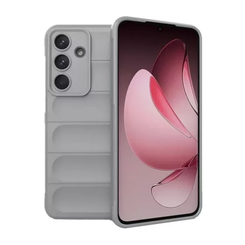Szilikon telefonvédő (ütésállóság, kameravédő, 3D) VILÁGOSSZÜRKE