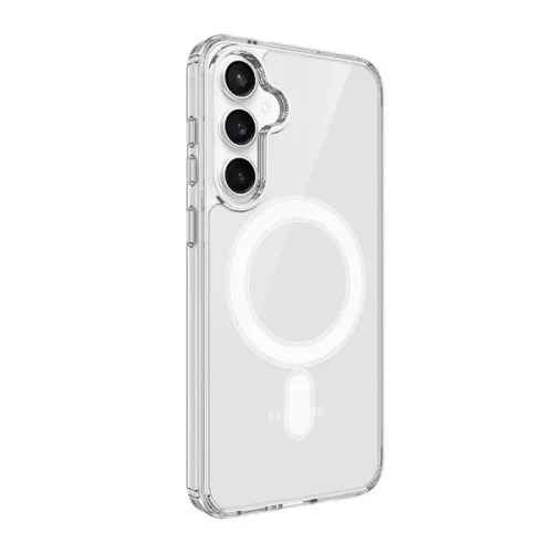 Szilikon telefonvédő (ütésállóság, légpárnás sarok, MagSafe) ÁTLÁTSZÓ