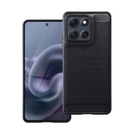 Szilikon telefonvédő (ütésállóság, légpárnás sarok, szálcsiszolt, karbon minta) FEKETE   Szilikon telefonvédő (ütésállóság, légpárnás sarok, szálcsiszolt, karbon minta) FEKETE