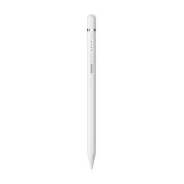   BASEUS SMOOTH WRITING érintő ceruza (aktív, kapacitív, lightning plug-in, LED jelzés + póthegy, Apple Pencil komp) FEHÉR