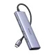 UGREEN CM471 Type-C HUB 7in1 (elosztó, 2 USB+Type-C aljzat, 20cm) SÖTÉTSZÜRKE