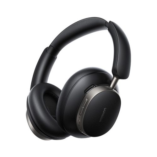 UGREEN HP206 STUDIO PRO bluetooth fejhallgató SZTEREO (v6.0, mikrofon, akítv zajszűrő, 3.5mm jack aljzat) FEKETE