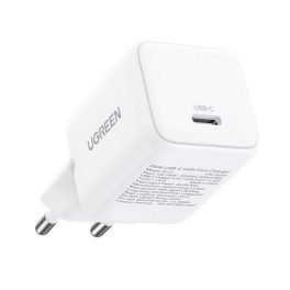   UGREEN X513 hálózati töltő Type-C aljzat (30W, GaN, PD gyorstöltő) FEHÉR