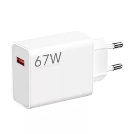   XIAOMI HYPERCHARGE hálózati töltő USB aljzat (67W, gyorstöltő) FEHÉR