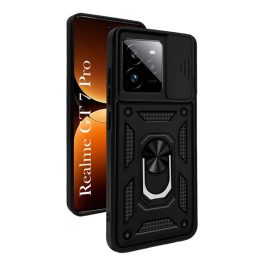 Defender szilikon telefonvédő (ütésállóság, tartógyűrű, kameravédő) FEKETE   Defender szilikon telefonvédő (ütésállóság, tartógyűrű, kameravédő) FEKETE