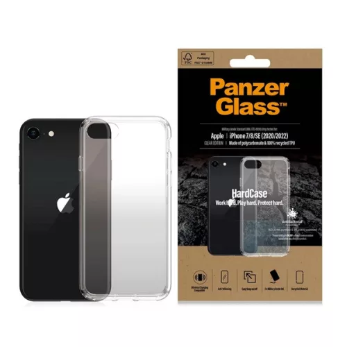 PANZERGLASS HARDCASE szilikon telefonvédő (ütésállóság, kameravédő, D3O anyag) ÁTLÁTSZÓ