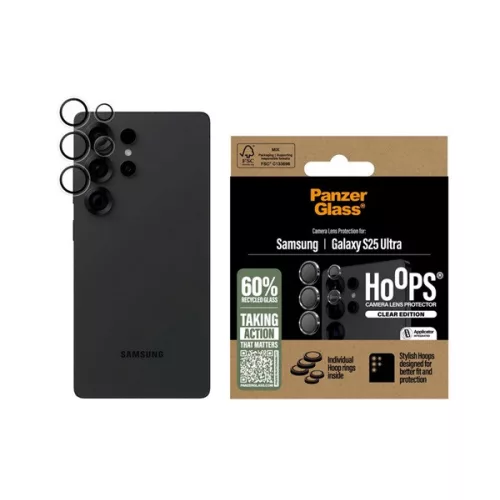 PANZERGLASS HOOPS kameravédő üveg (9H + segédkeret) ÁTLÁTSZÓ
