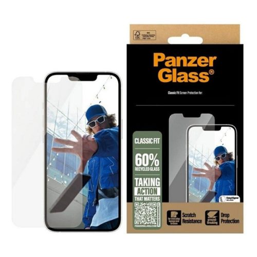 PANZERGLASS CLASSIC FIT képernyővédő üveg (extra karcálló, ütésállóság + segédkeret) ÁTLÁTSZÓ
