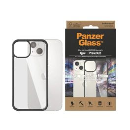   PANZERGLASS CLEARCASE szilikon telefonvédő (ütésállóság, üveg hátlap, antibakteriális) FEKETE