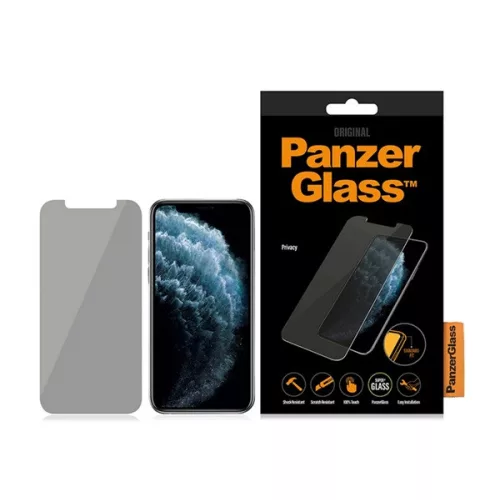 PANZERGLASS STANDARD FIT ANTIBACTERIAL PRIVACY képernyővédő üveg (antibakteriális, betekintés védelem) FEKETE