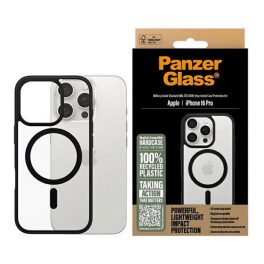   PANZERGLASS HARDCASE szilikon telefonvédő (ütésállóság, kameravédő, antibakteriális, MagSafe) FEKETE
