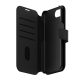 PANZERGLASS CARE TANGO TWO-IN-ONE tok álló, bőr hatású (FLIP, oldalra nyíló, MagSafe, kivehető telefonvédő) FEKETE