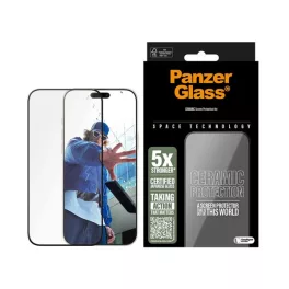   PANZERGLASS CERAMIC PROTECTION ULTRA-WIDE FIT képernyővédő üveg (3D, kerámia + segédkeret) FEKETE