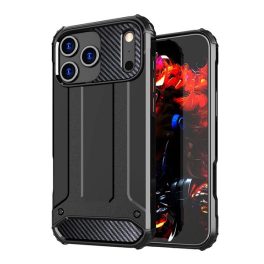 Defender szilikon telefonvédő (ütésállóság, légpárnás sarok, fémhatás) FEKETE   Defender szilikon telefonvédő (ütésállóság, légpárnás sarok, fémhatás) FEKETE