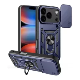   Defender szilikon telefonvédő (ütésállóság, tartógyűrű, kameravédő) SÖTÉTKÉK