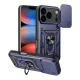 Defender szilikon telefonvédő (ütésállóság, tartógyűrű, kameravédő) SÖTÉTKÉK